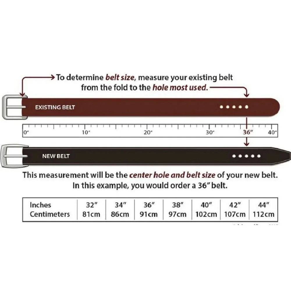 Nordstrom Men's Shop Brown Leather Belt – Size 46‎ Made in USA, Polished Buckle